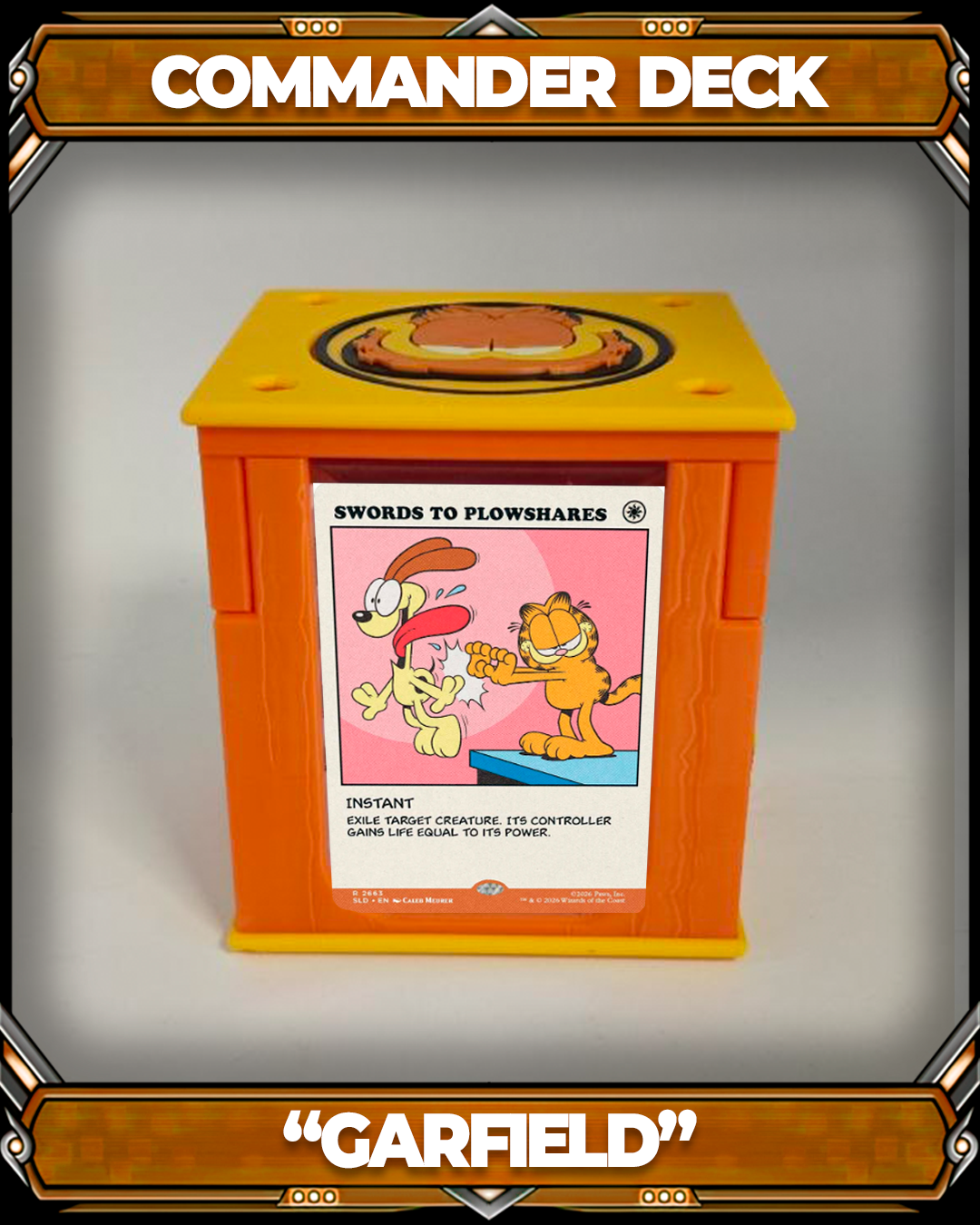 COMMANDER DECKBOX - SECRET LAIR - GARFIELD