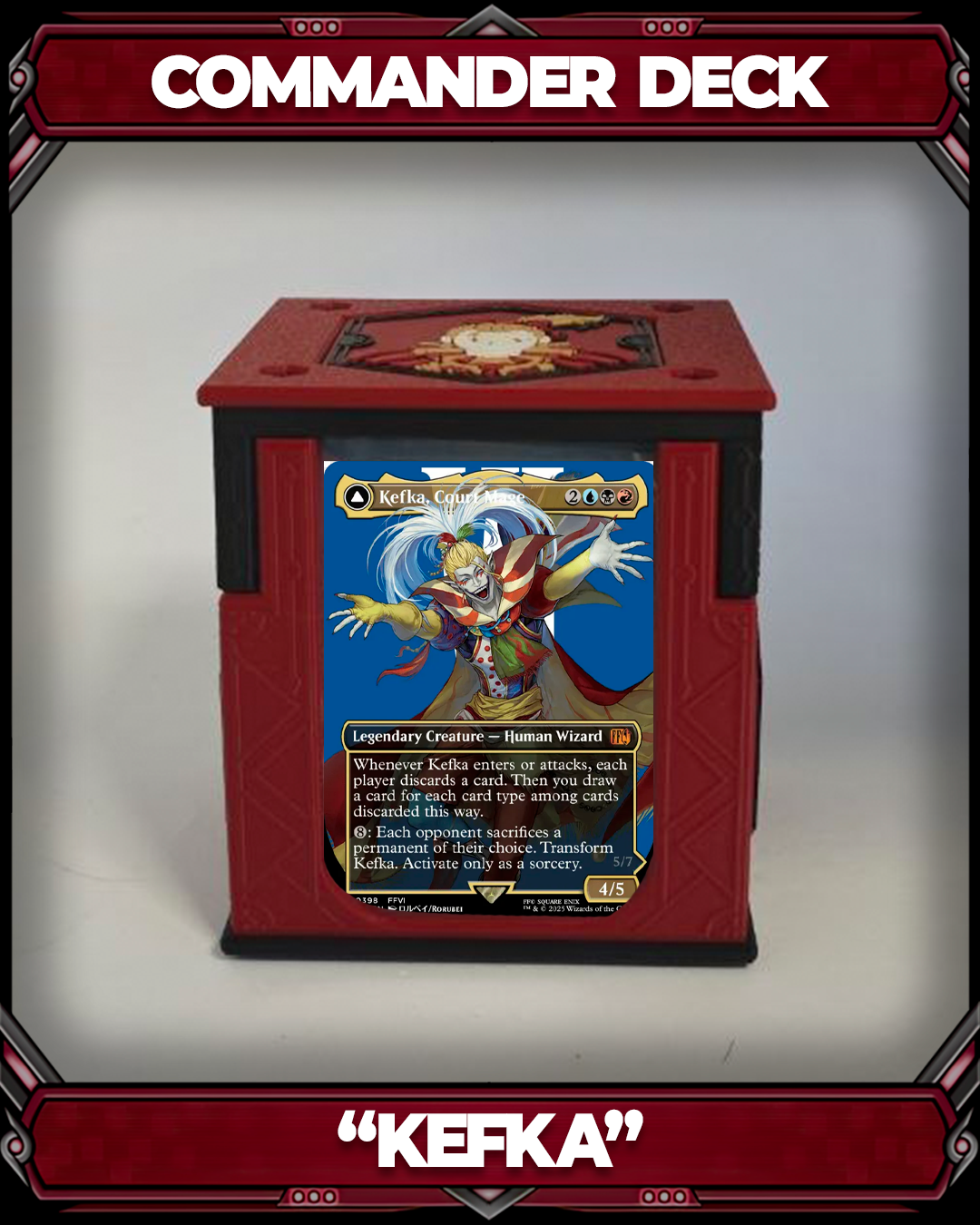 COMMANDER DECKBOX - FINAL FANTASY - KEFKA