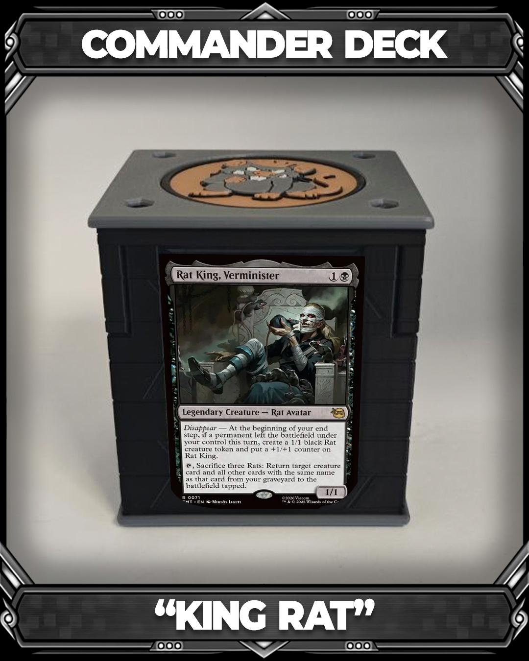 COMMANDER DECKBOX - KING RAT VERMINISTER