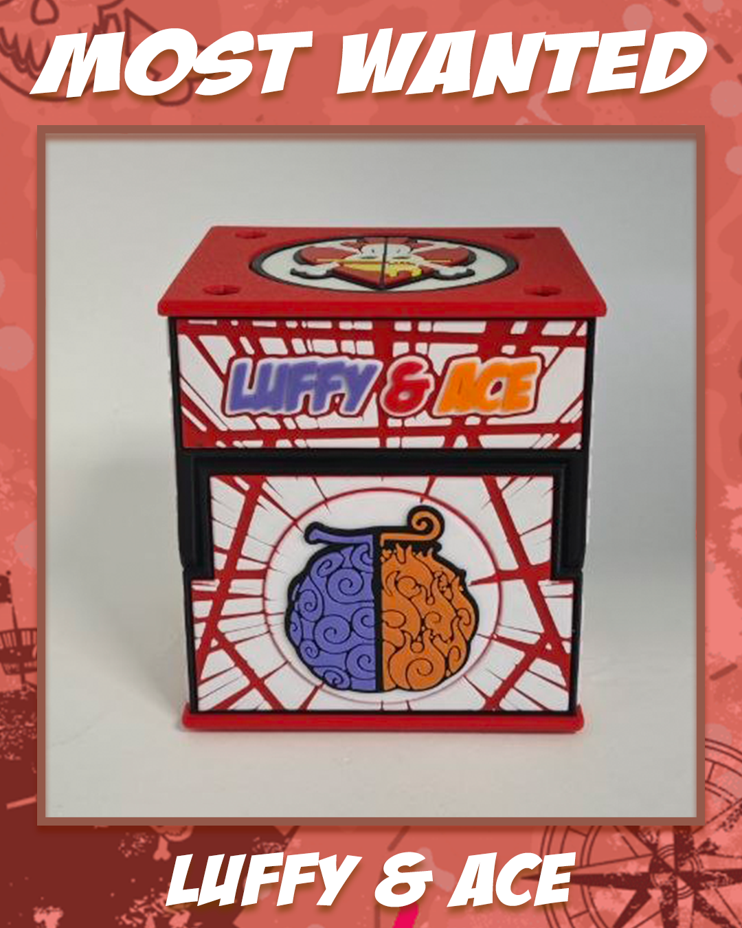 MOST WANTED DECKBOX - ACE & LUFFY
