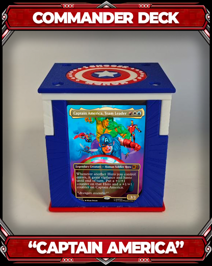 COMMANDER DECKBOX - SUPER HEROES - CAPITAN AMERICA