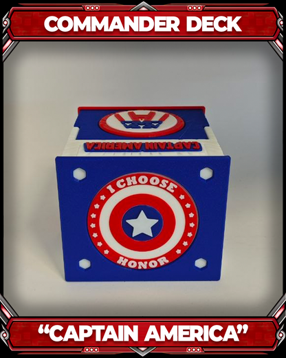 COMMANDER DECKBOX - SUPER HEROES - CAPITAN AMERICA