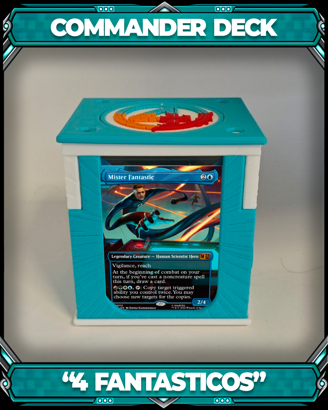 COMMANDER DECKBOX - SUPER HEROES - 4 FANTASTICOS